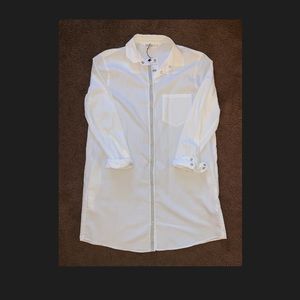 Zara button up dress shirt dress